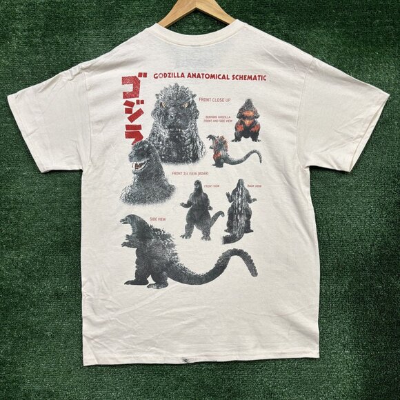 Godzilla Other - Godzilla Anatomical Schematic T-shirt size Large